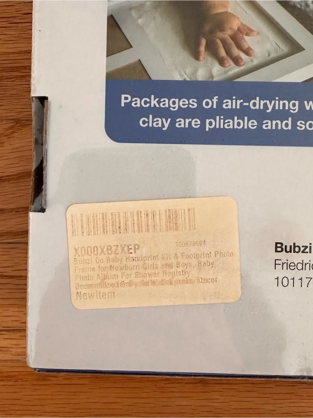 Bubzi Co — Charming Baby Clay Handprint & Footprint Keepsake Kit